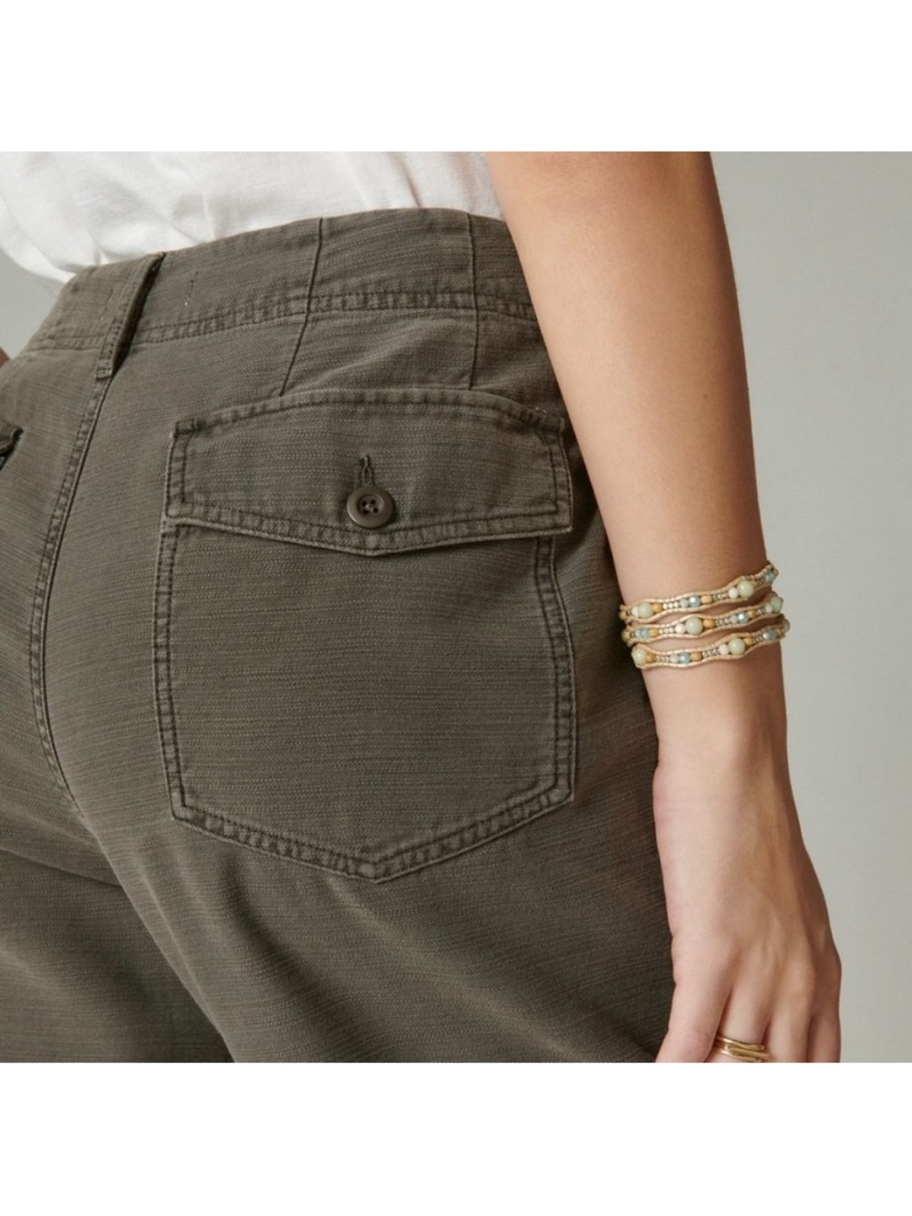 Lucky Brand Easy Pocket Utility Pant in Raven Size 8 - Picture 3 of 10